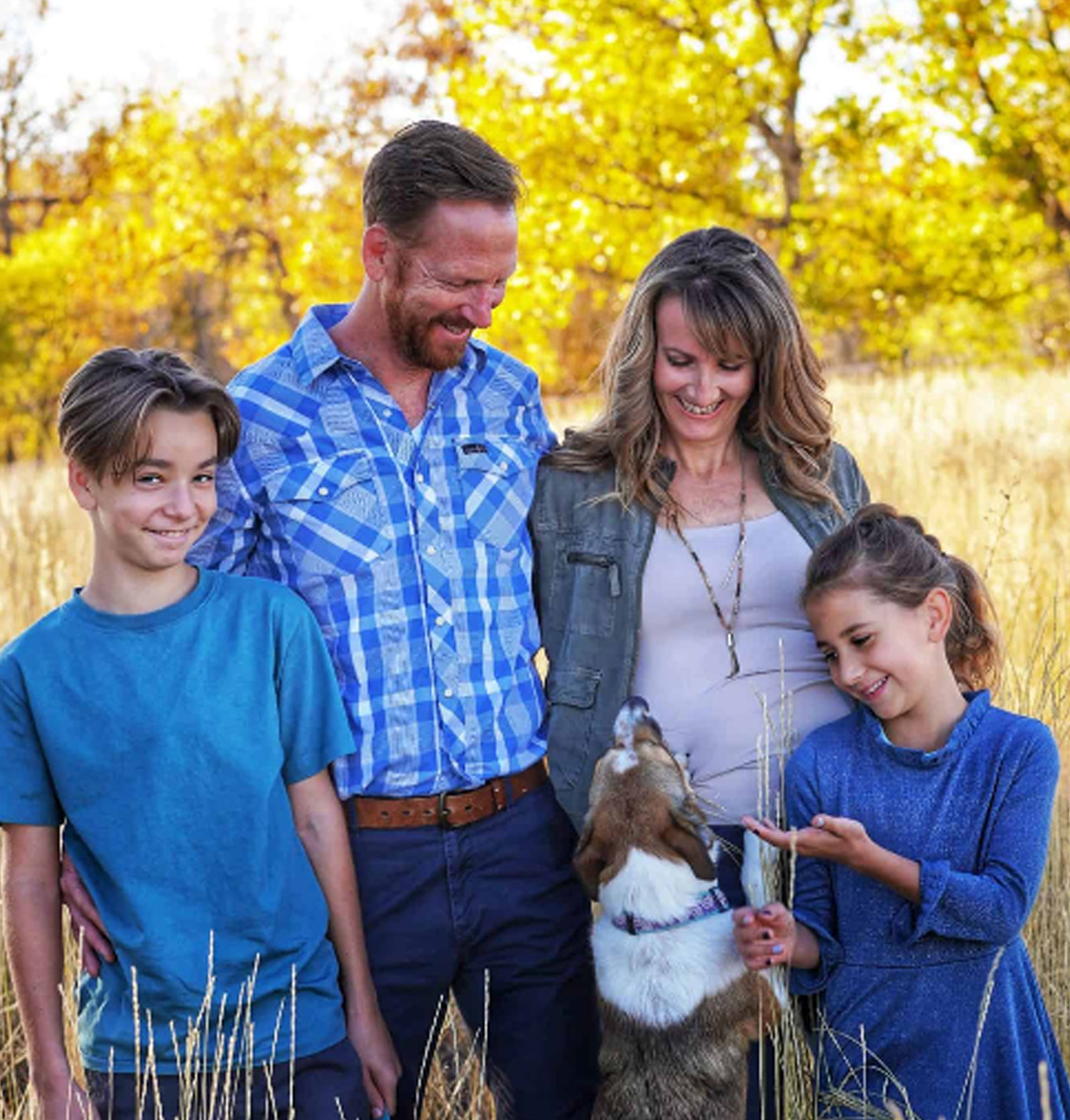 Dr. John & Szabina Steffens with their children in Colorado.